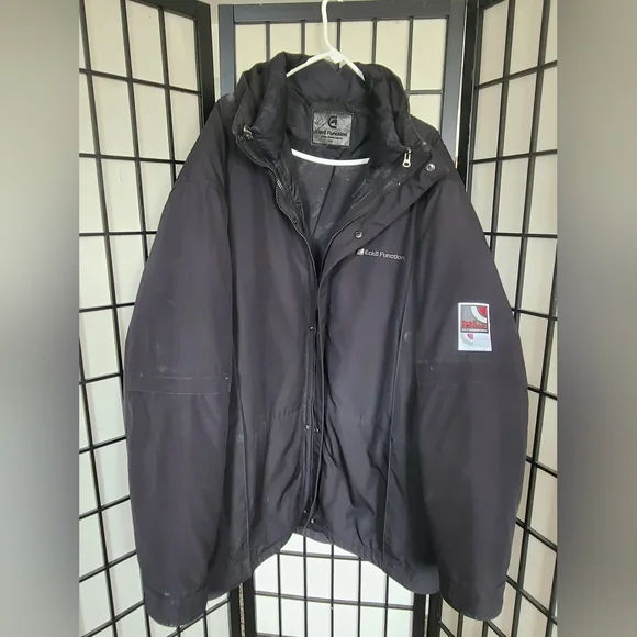 Mens Vintage Ecko Function 2-in-1 Component System Winter Jacket, 2XL,black